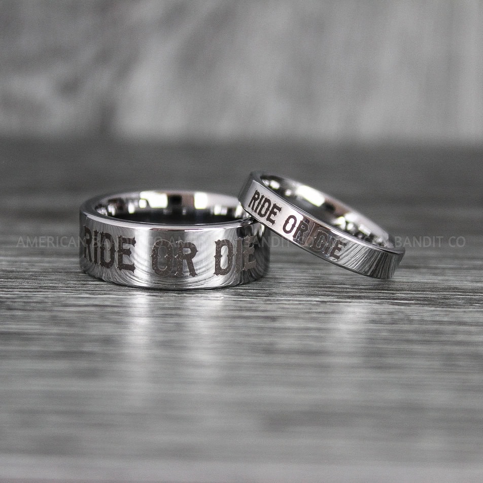 Biker deals wedding bands